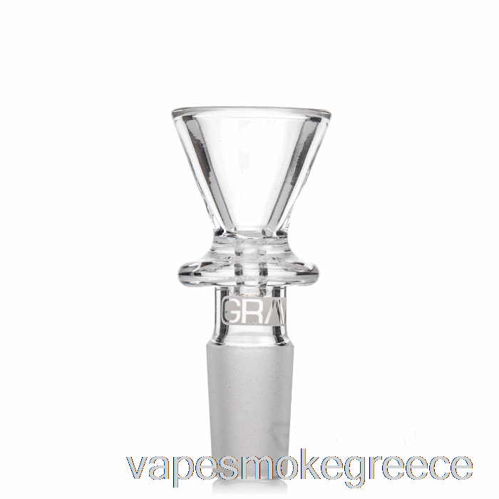 Vape Greece Grav 14mm χωνί μπολ διαφανές
